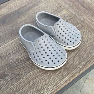 Gray Kids Native Slip-On Shoes